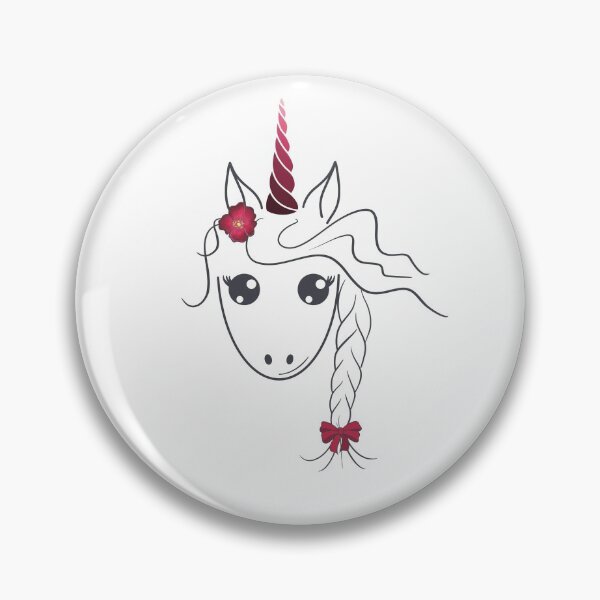 Artikelvorschau, Einhorn Hot Pink entworfen und verkauft von LahnDesigns.