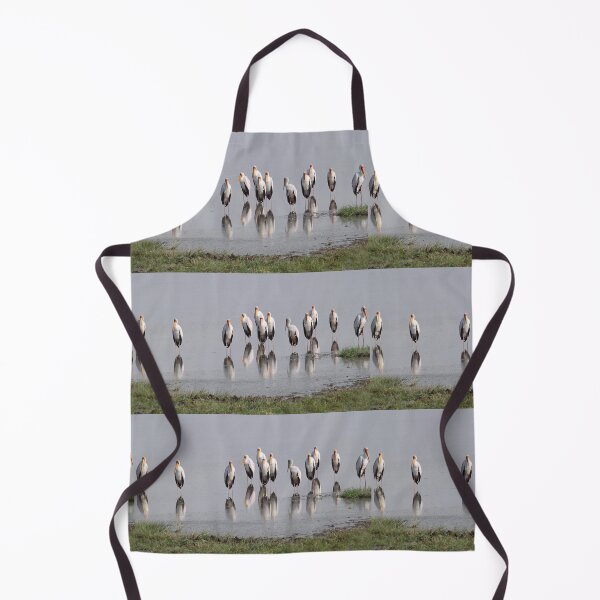 Item preview, Yellow-billed Storks Reflecting in the Early Morning designed and sold by Carole-Anne.