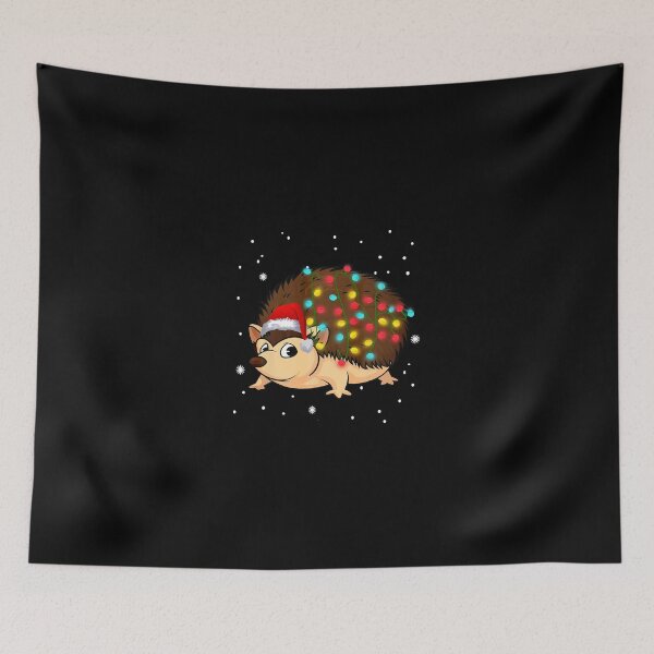 Item preview, Christmas Lights Hedgehog designed and sold by cadmanBoythorpe.