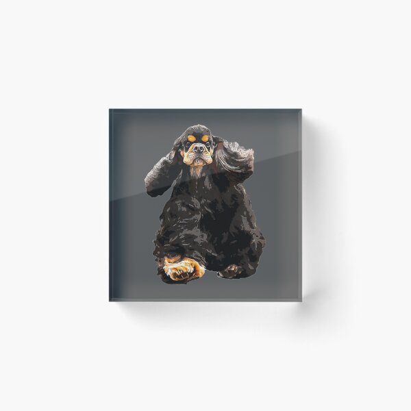 Item preview, American Cocker Spaniel - Stunning Black and Tan Dog designed and sold by ElegantCat.