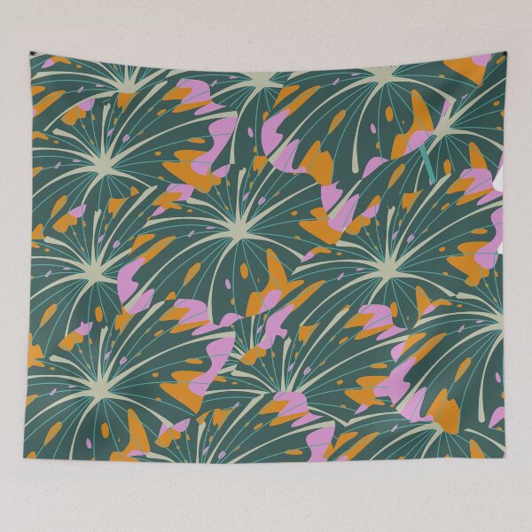 Item preview, Pink and Orange Leaves designed and sold by DaughterofYah.