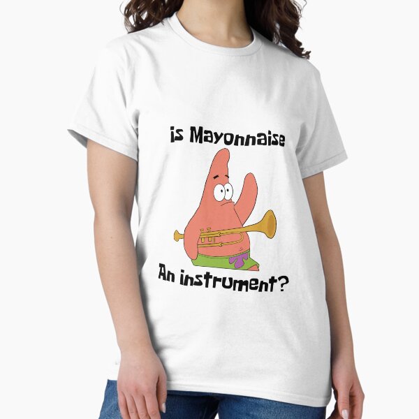 Vista previa del artículo con la obra «Patrick Star "¿Es la mayonesa un instrumento?"», diseñado y vendido por zerimarsor.