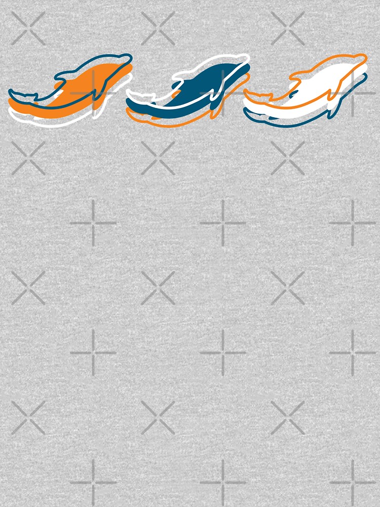 Miami Dolphins Pattern, White Background Classic T-Shirt for Sale by  brittlouise