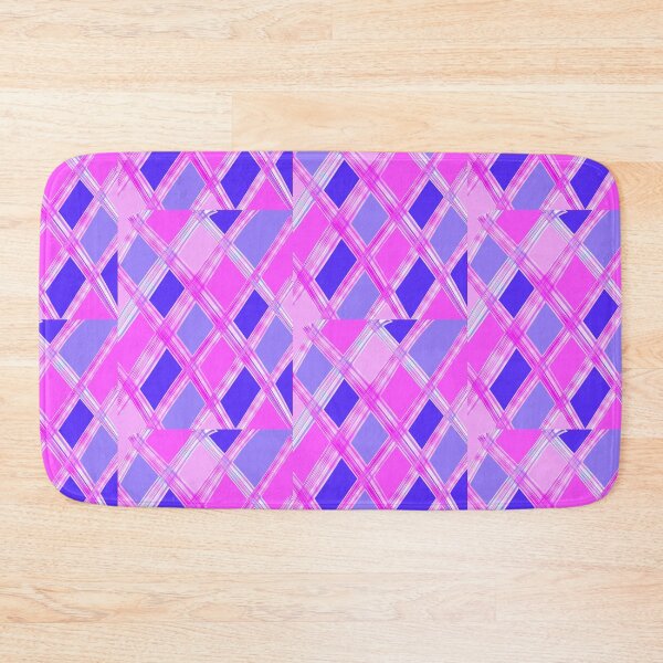 Item preview, Pink and Purple Mod Plaid Geographic Pattern designed and sold by ChromaticAddict.