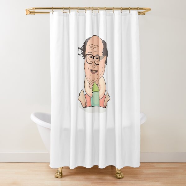 Danny Devito As a Baby Shower Curtain