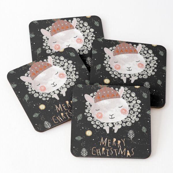 Item preview, merry christmas cute sheep designed and sold by muthru bazaar.