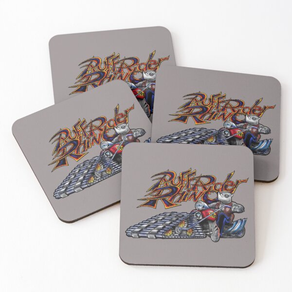 Item preview, Rhino, Ruff Rider Rhino, Riding Motorcycle with Tribal Symbol designed and sold by ronnieyoung.