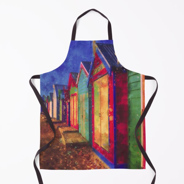 Item preview, Brighton Bath Huts Watercolor designed and sold by Steven Jodoin.