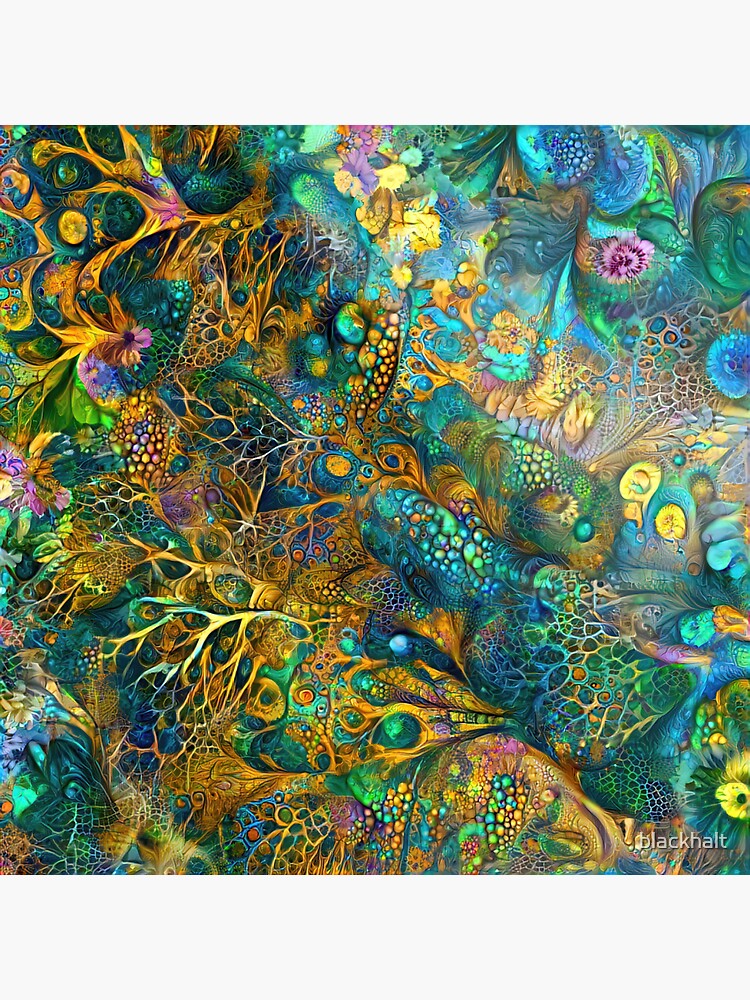 Deepdream floral abstraction by blackhalt