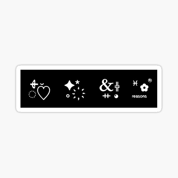 jeremy zucker love is not dying symbols (love, stars, & reasons we don't keep in touch) Sticker