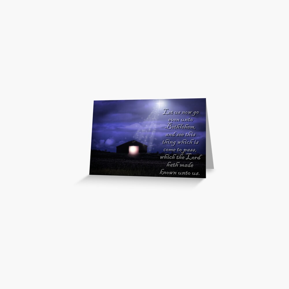 In Bethlehem Stable Greeting Card