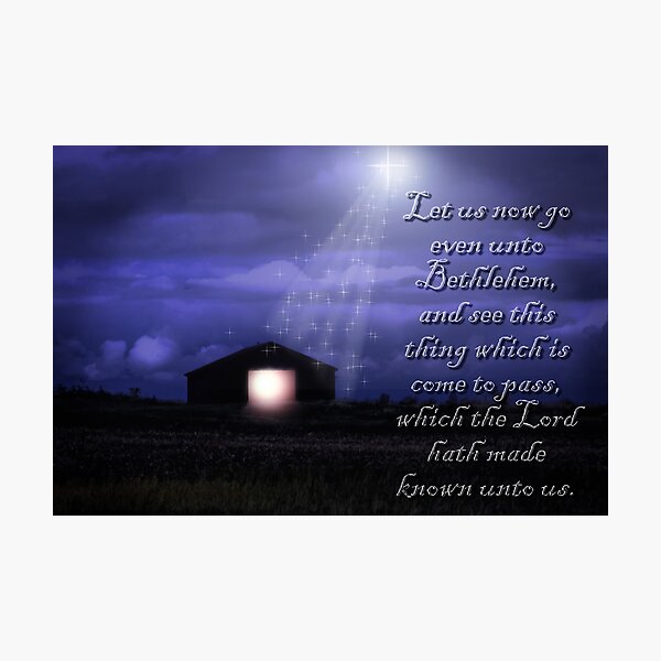 In Bethlehem Stable Photographic Print