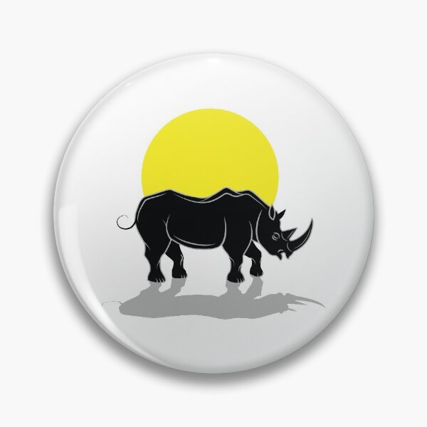 Item preview, Rhino silhouette under the Sun designed and sold by binti163.