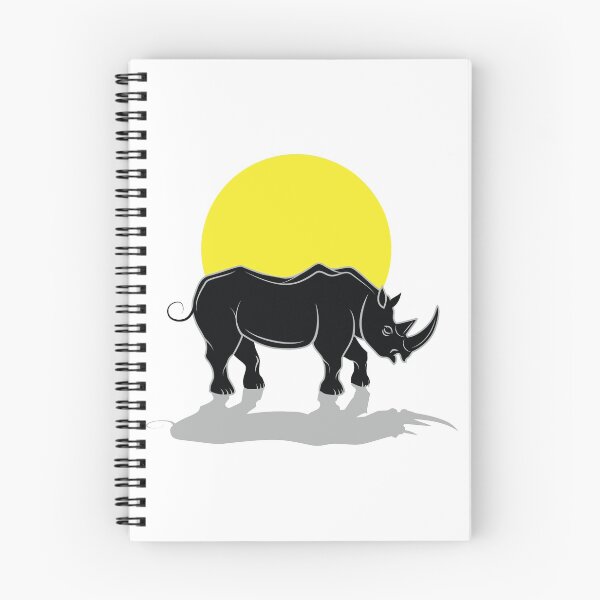 Item preview, Rhino silhouette under the Sun designed and sold by binti163.
