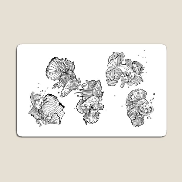 Item preview, Betta Fish Flair designed and sold by NeguminNeko.