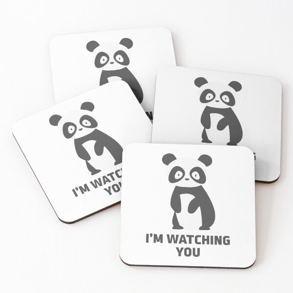 Item preview, I am watching you cute giant panda staring designed and sold by Piztees.