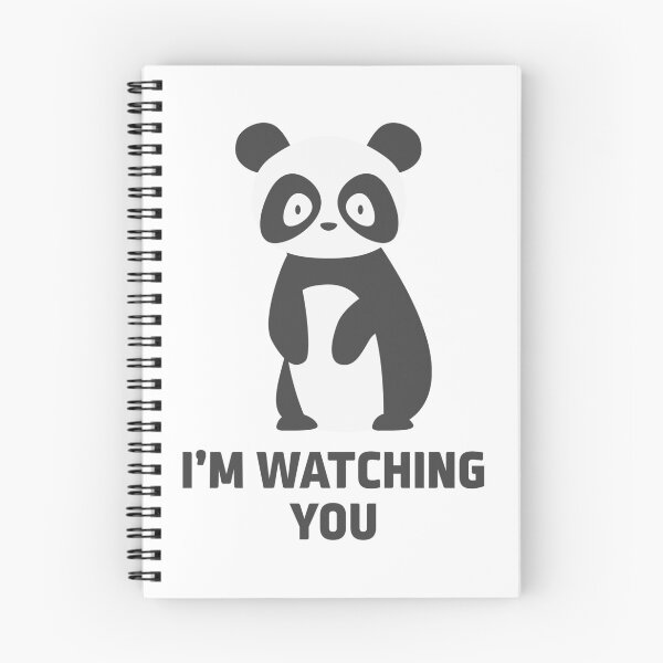 Item preview, I am watching you cute giant panda staring designed and sold by Piztees.