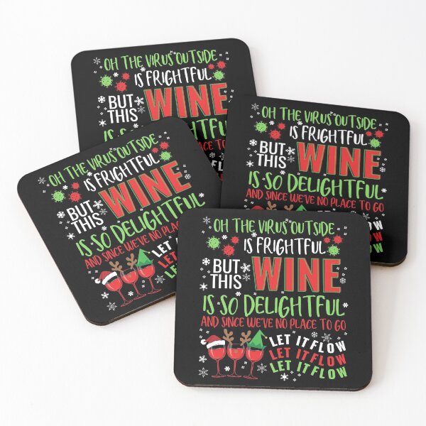 Item preview, Oh the Virus Outside is Frightful - BEST CHRISTMAS GIFT FOR WINE LOVERS designed and sold by Jennifer Church.