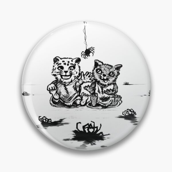 Item preview, Baby Inigo and Fergus Playing With Spiders designed and sold by smartbluecat.