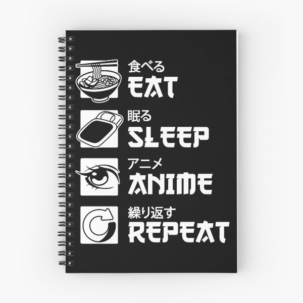 Item preview, Eat Sleep Anime Repeat Funny Wibu Waifu Otaku Japanese Manga designed and sold by Master Jay.