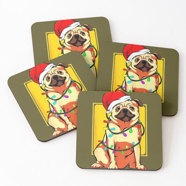 Item preview, Pug Santa Christmas designed and sold by DuongBui.