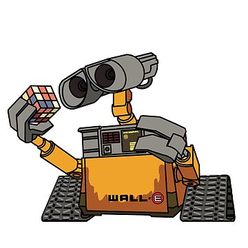 Artwork thumbnail, WALL-E With A Rubik’s Cube by mckennabeavan