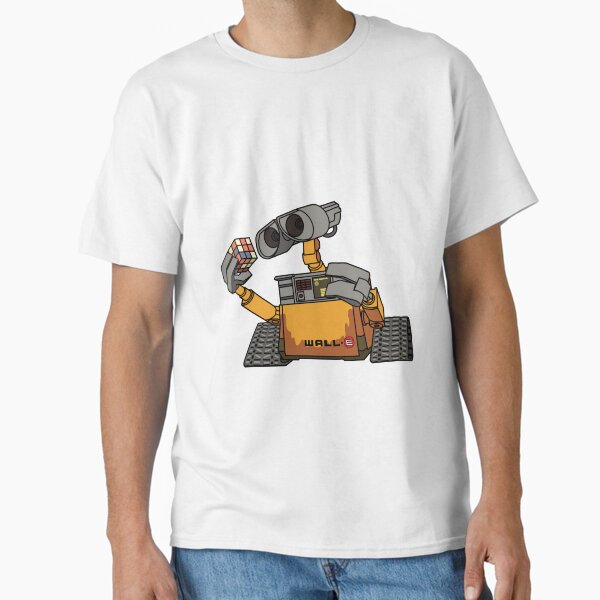 Vista previa del artículo con la obra «WALL-E con un cubo de Rubik», diseñado y vendido por mckennabeavan.