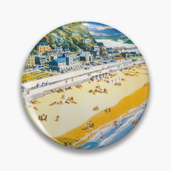 Item preview, retro classic Barmouth poster designed and sold by CorasPosters.
