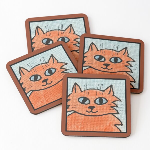 Item preview, Whimsical Cat Portrait #7 designed and sold by ErinBrieArt.