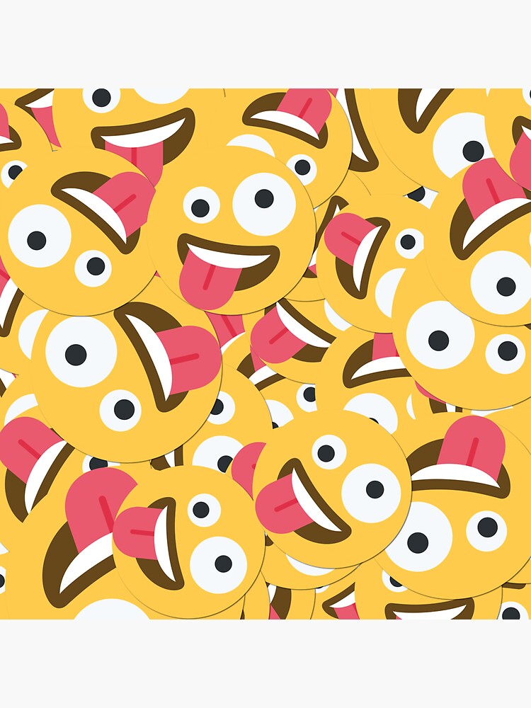 "Zany Face" Sticker for Sale by Stitchmoji Redbubble
