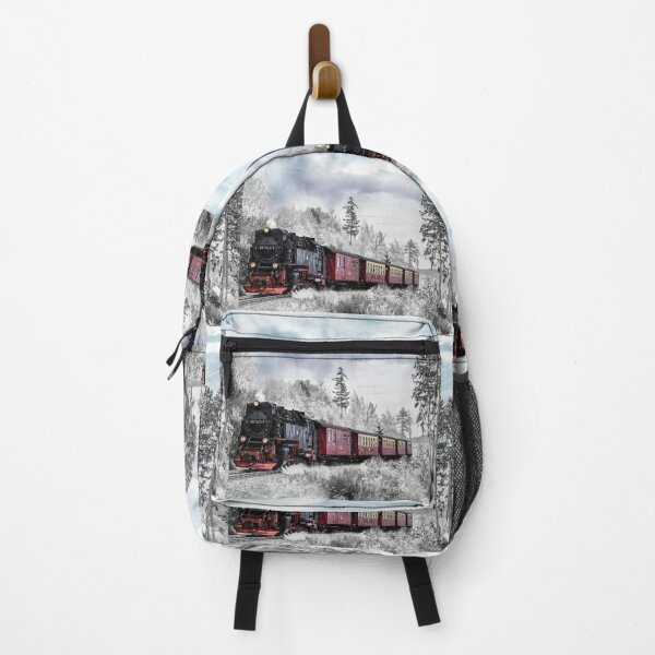 Item preview, Winter mood- snowy mountains with traveling train designed and sold by Boss Bubble.