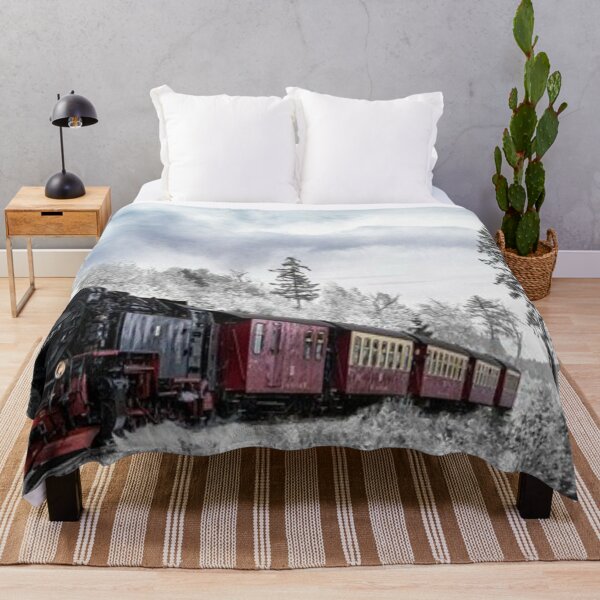 Item preview, Winter mood- snowy mountains with traveling train designed and sold by Boss Bubble.