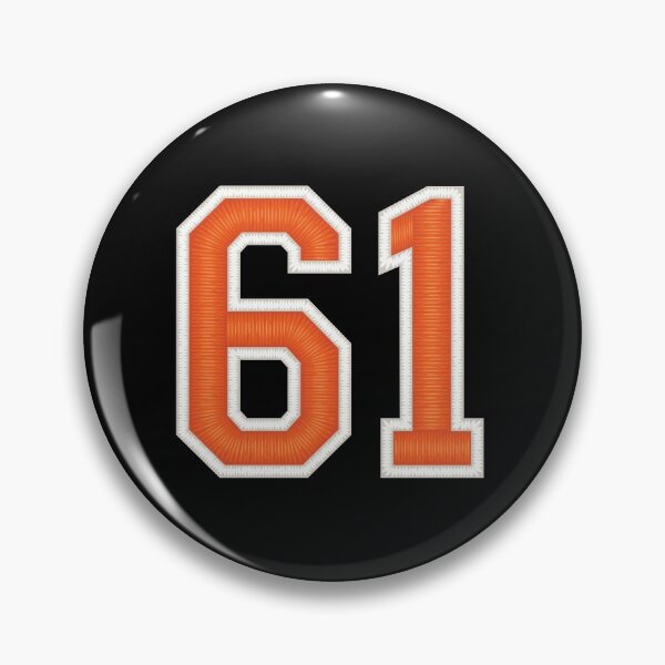 Item preview, Sports Number 61 Jersey Sixty-One Orange designed and sold by elhefe.