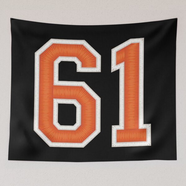 Item preview, Sports Number 61 Jersey Sixty-One Orange designed and sold by elhefe.