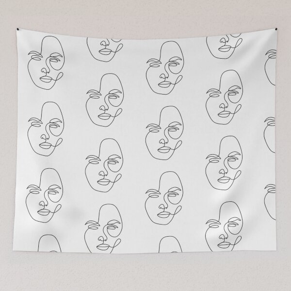 Item preview, Face Line Art designed and sold by wallflowerbee.