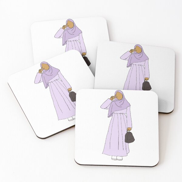 Item preview, Muslimah in violet designed and sold by The Hijabi Artist.