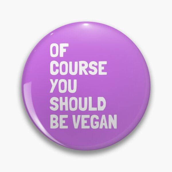 Item preview, Course You Should Be Vegan |  Veganism and Animal Rights | Magenta Square White Text designed and sold by EarlessPierre.