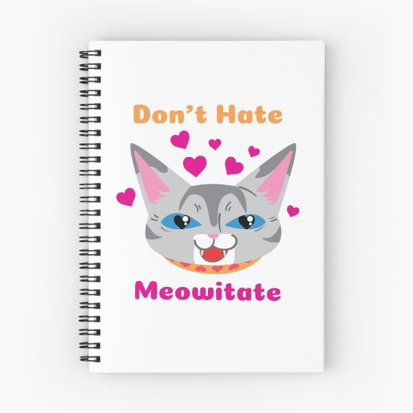 Item preview, No odies, maullido, lindo gato gris designed and sold by Dazzlecat.