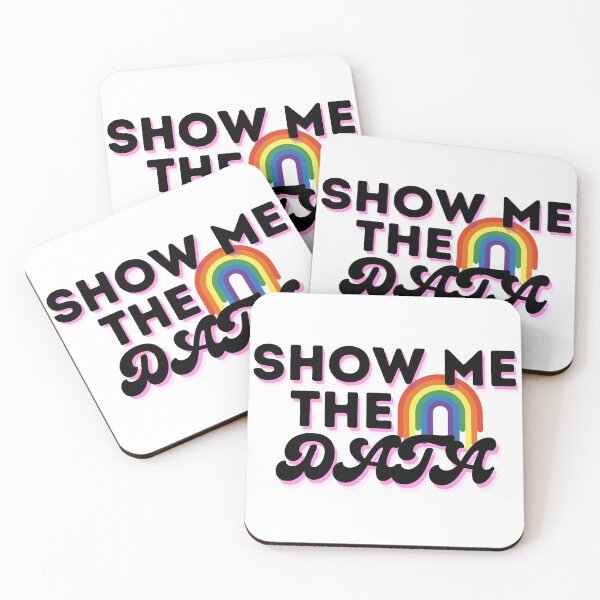 Item preview, Show Me the Data Rainbow Black  designed and sold by MellowSphere.