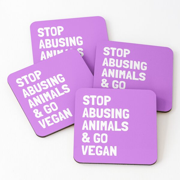 Item preview, Copy of Go Vegan | Veganism and Animal Rights | Magenta Square White Text designed and sold by EarlessPierre.