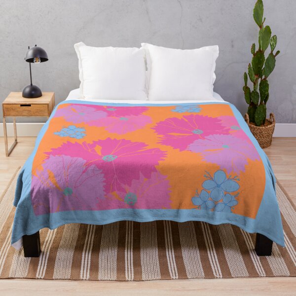 Item preview, Diseño floral brillante rosa y naranja designed and sold by Lorie Data.
