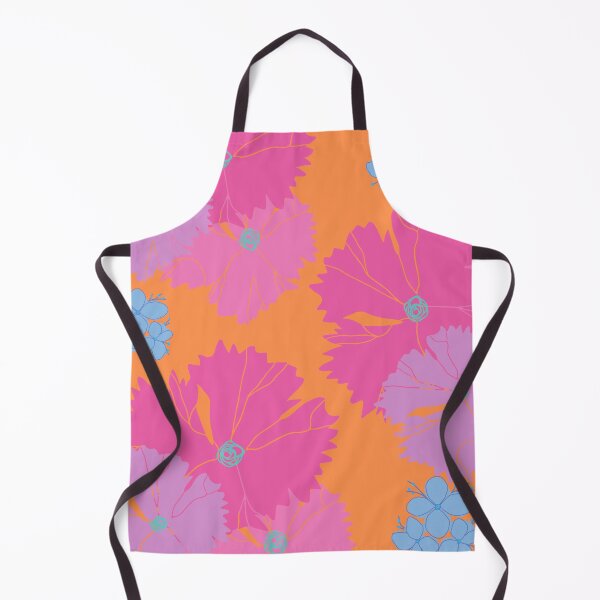 Aperçu de l'œuvre Design floral lumineux rose et orange créée et vendue par Lorie Data.
