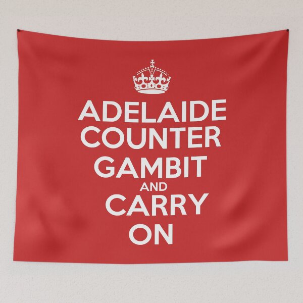 Item preview, Adelaide Counter Gambit and Carry On - Chess opening T-Shirt designed and sold by edygun.