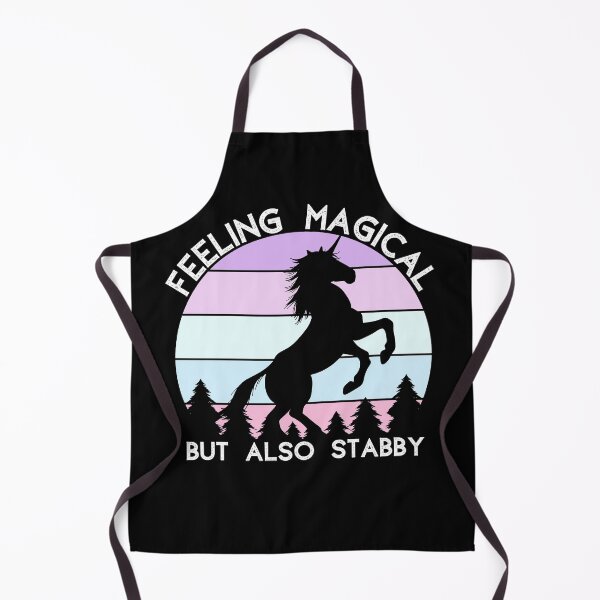 Item preview, Feeling magical but also stabby Unicorn  designed and sold by Apoorv Choudhary.