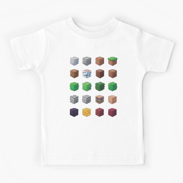 Miner Blocks Essential Kids T-Shirt