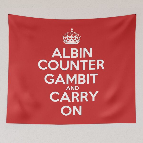 Item preview, Albin Counter Gambit and Carry On - Chess opening T-Shirt designed and sold by edygun.