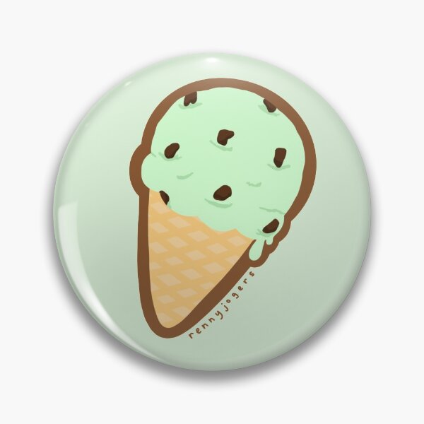 Item preview, Mint chocolate Chip ice cream cone designed and sold by Jenny Rogers.