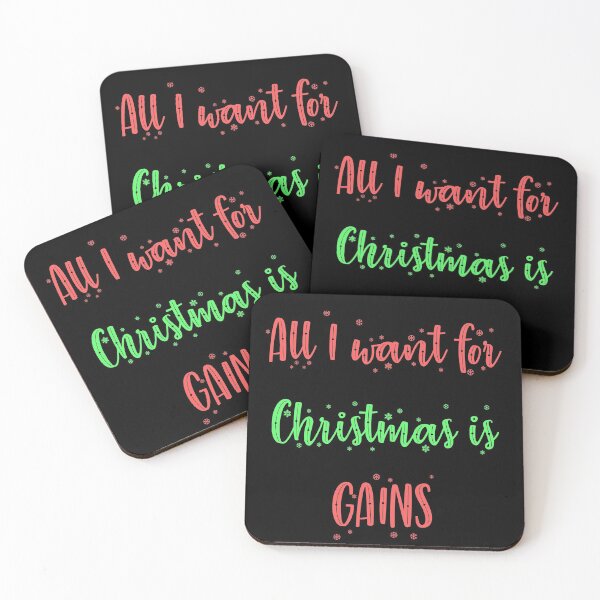 Item preview, All I Want For Christmas Is Gains designed and sold by prehokage.