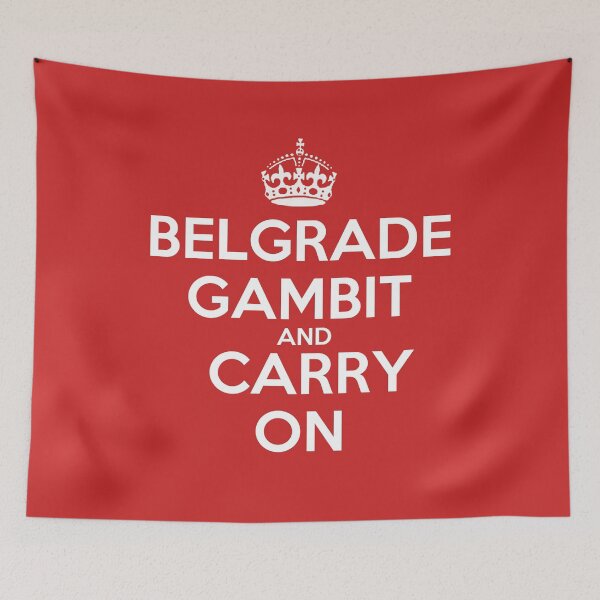 Item preview, Belgrade Gambit and Carry On - Chess opening T-Shirt designed and sold by edygun.