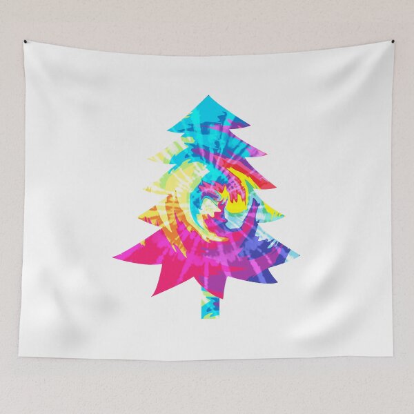 Item preview, Christmas Tree Tie Dye Rainbow Colorful Art designed and sold by MisPuHoney.